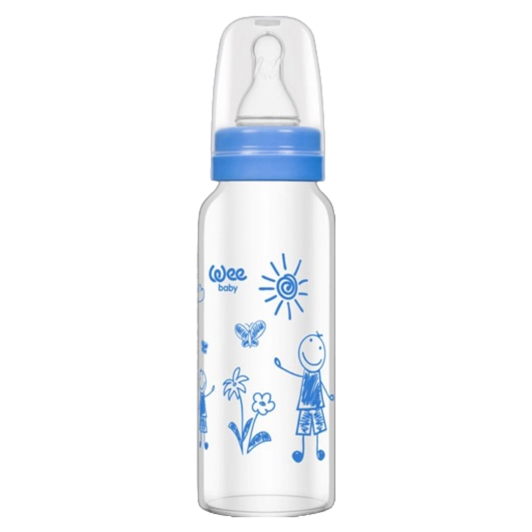 Wee Baby 771 Isıya Dayanıklı Cam Biberon 180 ml