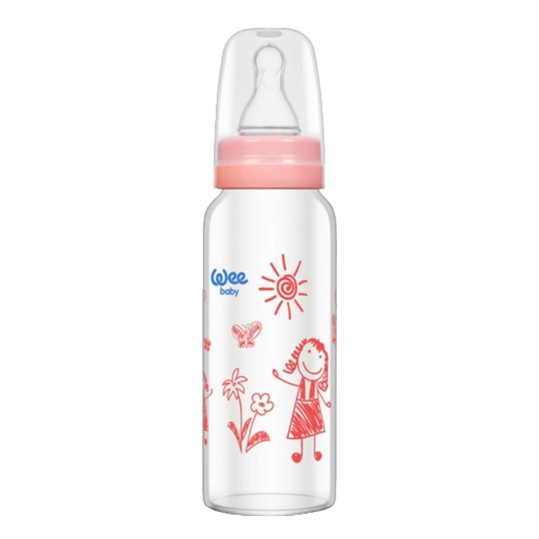 Wee Baby 771 Isıya Dayanıklı Cam Biberon 180 ml